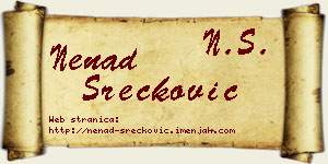 Nenad Srećković vizit kartica